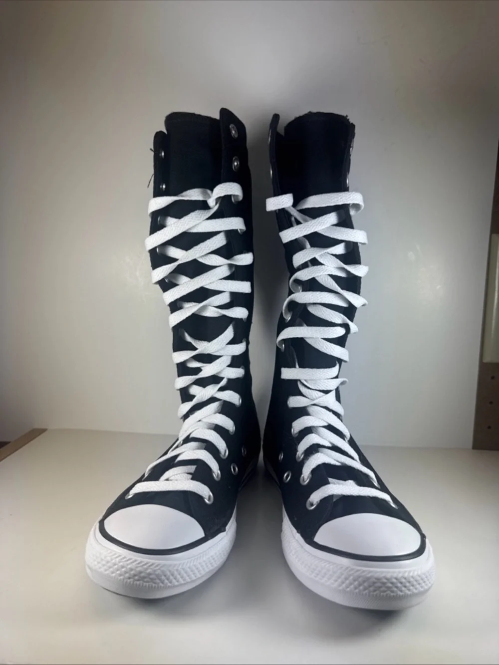 Converse Chuck Taylor All Star XX High Black White Lace-Up Size 2Y Kid’s Shoes